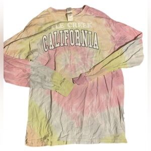 Large Crew Neck California Long sleeve T Shirt